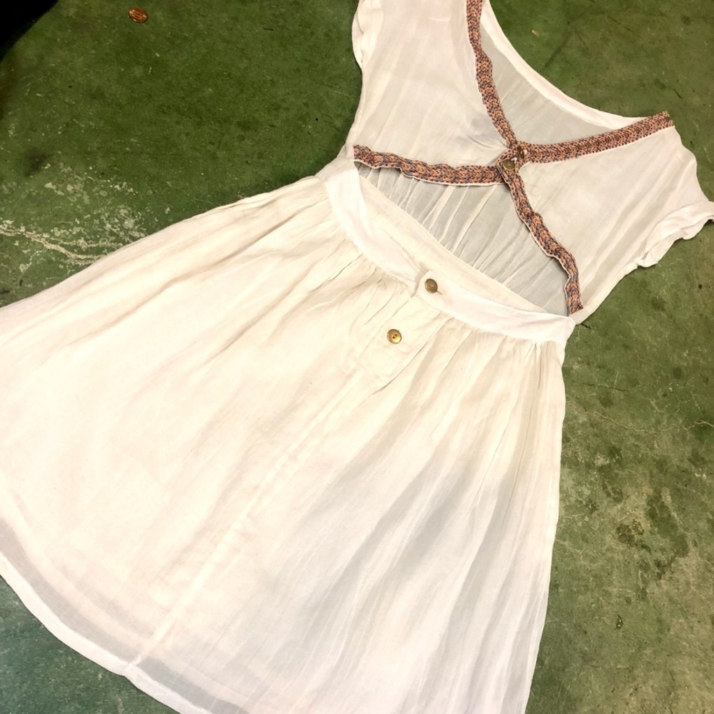 {2/$20} Cotton Blend gorgeous cream dress